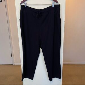 Danskin Now Black Drawstring Pants Womens Plus Size 2X 18-20 Loungewear Pockets